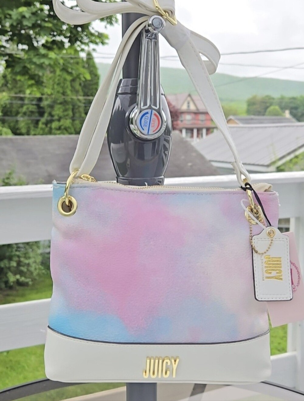 RARE Juicy Couture Sweet Fantasy Tie Dye Crossbody Bag Purse Handbag